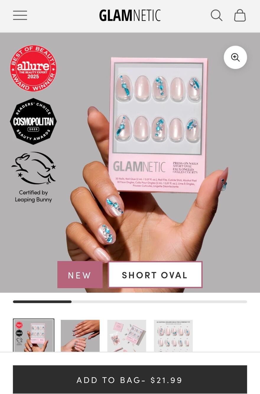 New Glamnetic gems collection - aquamarine